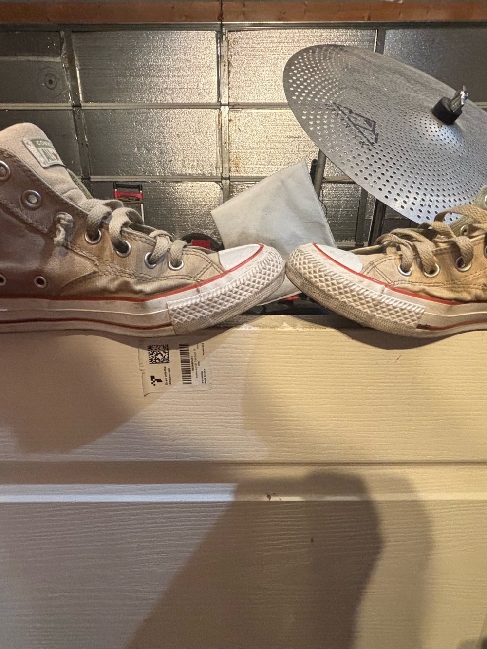 Converse Classic High-Top Sneakers in Beige
